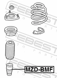 FEBEST MZD-BMF Rubber Buffer, suspension