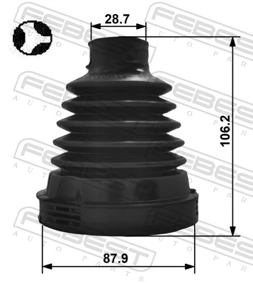 Bellow Kit, drive shaft 2515-EXPT
