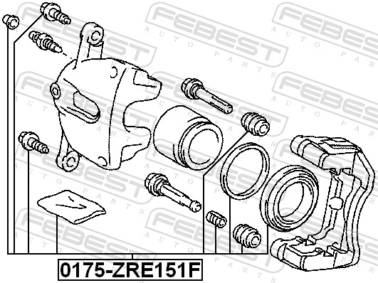 Repair Kit, brake caliper 0175-ZRE151F