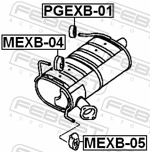 Rubber Buffer, muffler MEXB-04