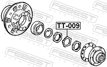 FEBEST TT-009 Securing Plate, ball joint