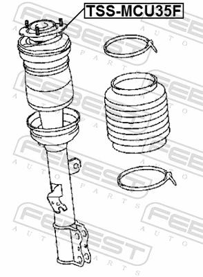 Suspension Strut Support Mount TSS-MCU35F