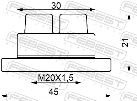 Nut, wheel hub 0598-NHUB02