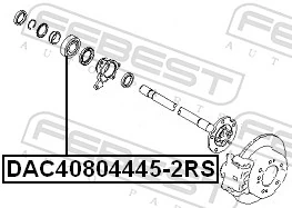 Wheel Bearing DAC40804445-2RS