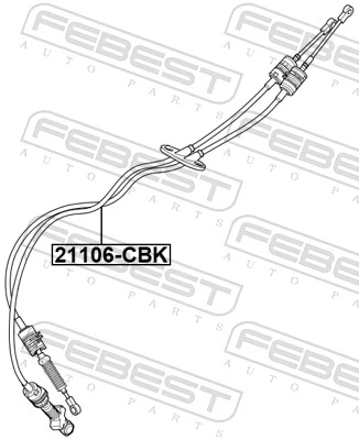 Cable Pull, manual transmission 21106-CBK