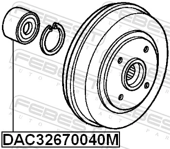 FEBEST DAC32670040M Wheel Bearing
