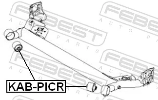FEBEST KAB-PICR Bushing, axle beam