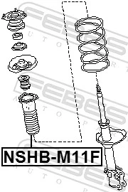 FEBEST NSHB-M11F Protective Cap/Bellow, shock absorber