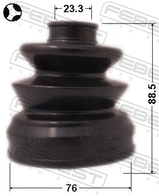 FEBEST 0415-DJ24 Bellow, drive shaft