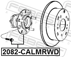 Wheel Hub 2082-CALMRWD