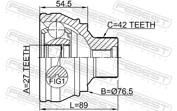Joint Kit, drive shaft 1710-Q5