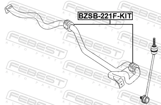 Repair Kit, stabiliser bush BZSB-221F-KIT