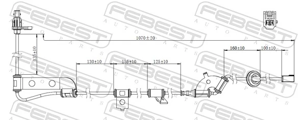 Sensor, Kelajuan Roda 12606-014