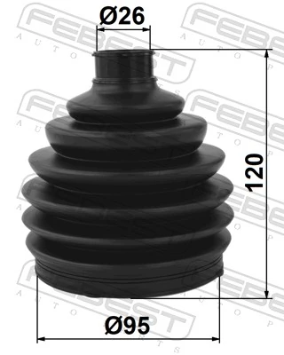FEBEST 1217P-JX1 Bellow, drive shaft