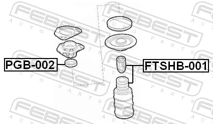 FEBEST FTSHB-001 Dust Cover Kit, shock absorber