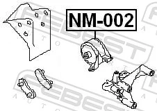 FEBEST NM-002 Mounting, engine