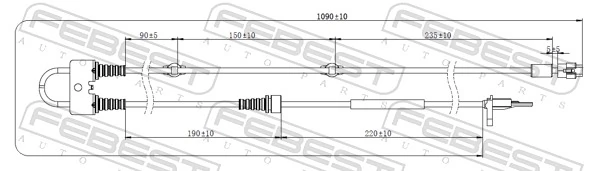 Sensor, wheel speed 07606-001