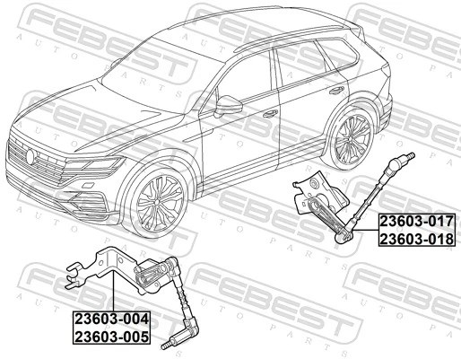 Sensor, headlight levelling 23603-004