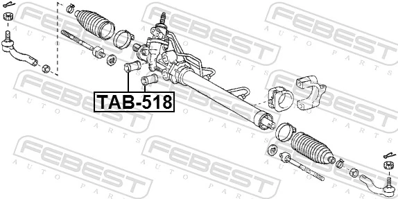 FEBEST TAB-518 Mounting, steering gear