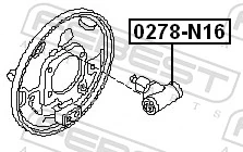 Wheel Brake Cylinder 0278-N16