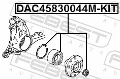 Wheel Bearing Kit DAC45830044M-KIT