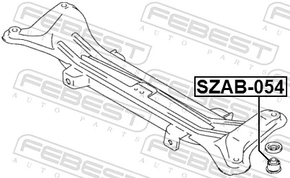 FEBEST SZAB-054 Bushing, axle beam