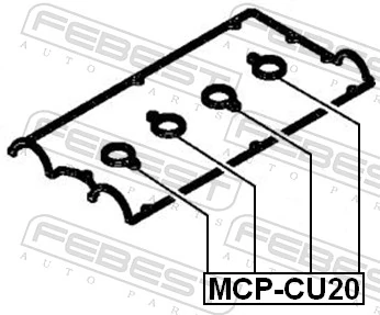 FEBEST MCP-CU20 Seal Ring, spark plug shaft