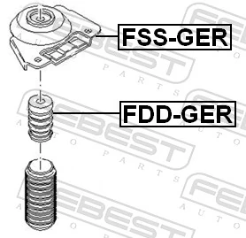 FEBEST FSS-GER Suspension Strut Support Mount