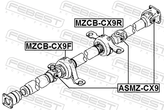 Joint, propshaft ASMZ-CX9