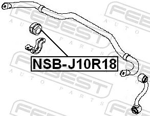 Mounting, stabiliser bar NSB-J10R18