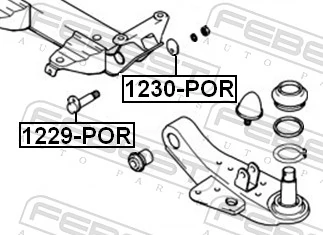 FEBEST 1229-POR Camber Correction Screw