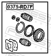 Repair Kit, brake caliper 0375-RD7F