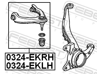 Control/Trailing Arm, wheel suspension 0324-EKRH