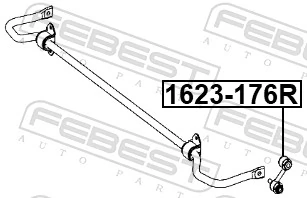 Link/Coupling Rod, stabiliser bar 1623-176R