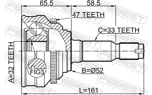 Joint Kit, drive shaft 1110-009A47