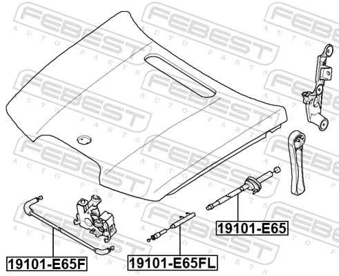 Bonnet Cable 19101-E65F
