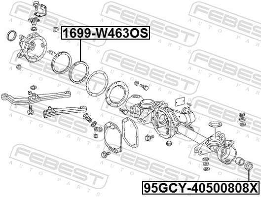 FEBEST 1699-W463OS Gasket, differential