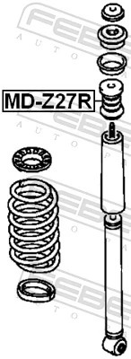 Rubber Buffer, suspension MD-Z27R