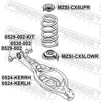 FEBEST MZSI-CX5UPR Spring Seat