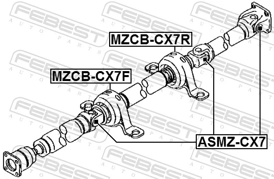 Joint, propshaft ASMZ-CX7
