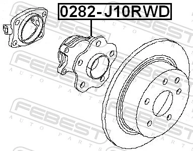 Wheel Hub 0282-J10RWD