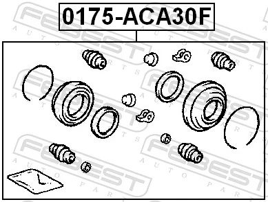 Repair Kit, brake caliper 0175-ACA30F
