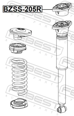 FEBEST BZSS-205R Suspension Strut Support Mount
