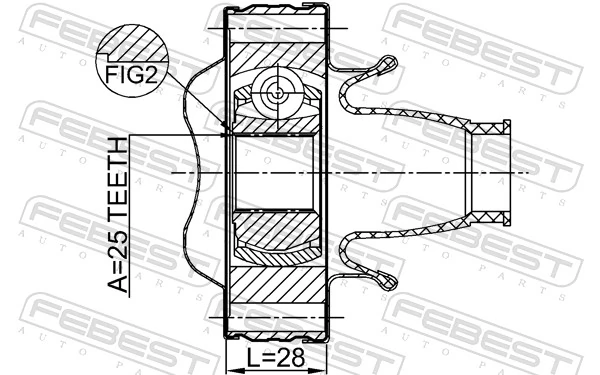 Joint, propshaft 2011-GRCHSHA