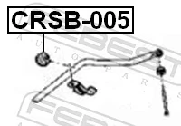 Mounting, stabiliser bar CRSB-005