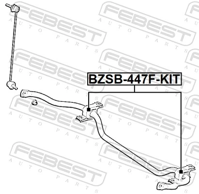 FEBEST BZSB-447F-KIT Repair Kit, stabiliser bush