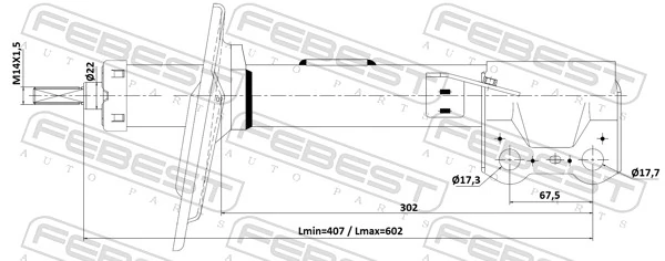 Shock Absorber 01110-006FR