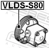 Belt Pulley, power steering pump VLDS-S80