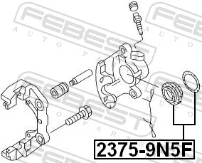 FEBEST 2375-9N5F Repair Kit, brake caliper