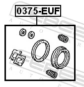 FEBEST 0375-EUF Repair Kit, brake caliper